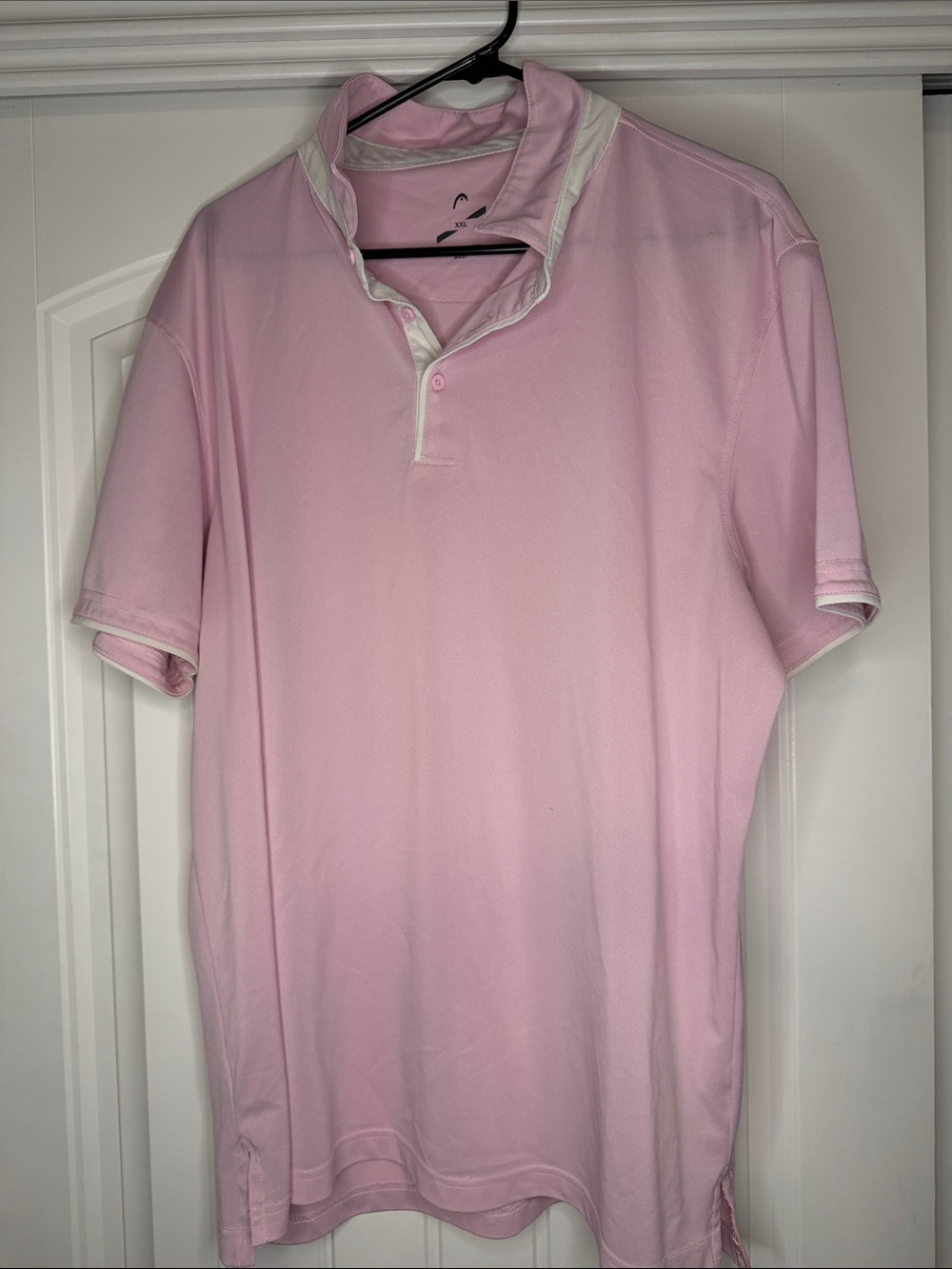 Head Men's Light Pink Polo with White Trim
